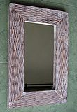 木彫り　鏡