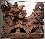 木彫置物　聖獣バロン